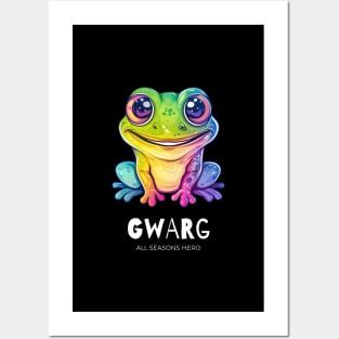 Funny outfit for know-it-all, frog, toad, gift "GWARG" Posters and Art